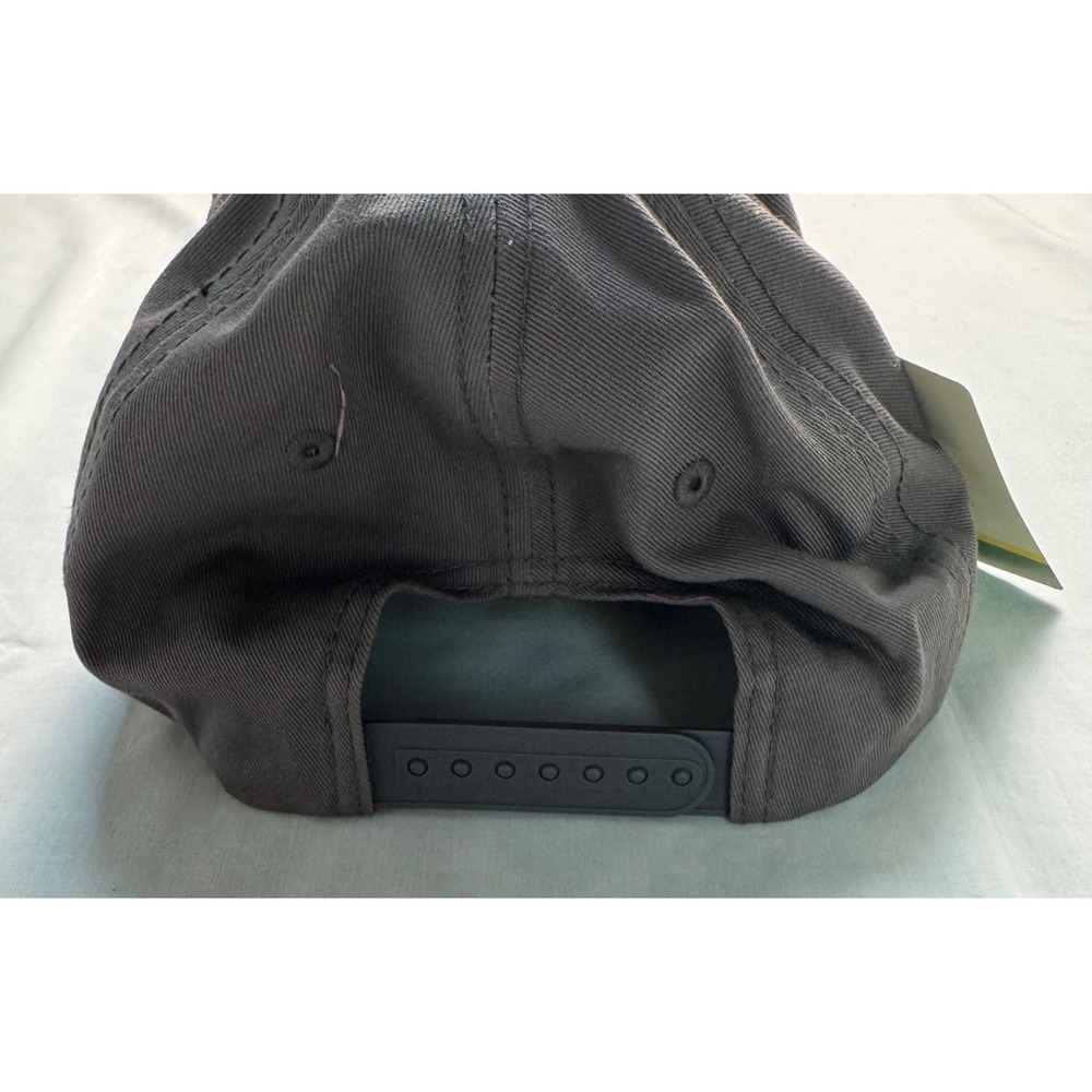 John Deere Charcoal Chino Twill Cap Adjustable Snapback Hat Gray NEW - Picture 6 of 10